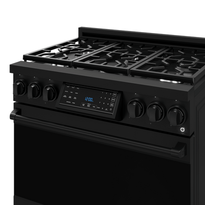 THOR KITCHEN RSG36BLP 36 Inch Professional Lp Range With Tilt Panel Touch Control In BLAC...