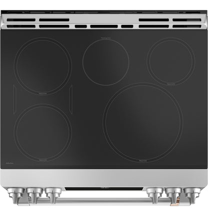 CAFE CHS900P2MS1 Cafe 30"" Slide-in Front Control Induction and Convection RANG...