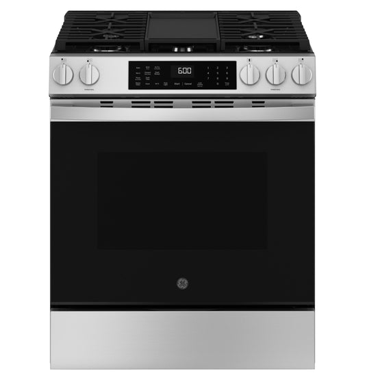 GE APPLIANCES GGS600AVFS Ge 30"" Slide-in Front-control Convection Gas Range With No PREHE...