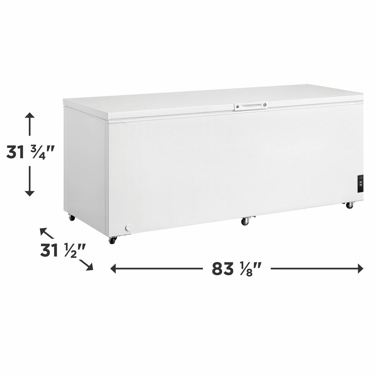 FRIGIDAIRE FFCL2542AW Frigidaire 24.8 Cu. Ft. Chest Freezer