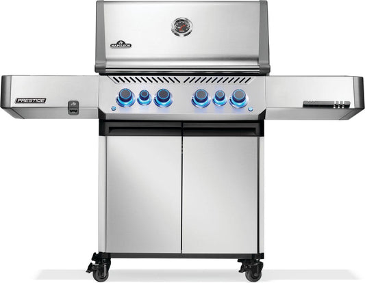 NAPOLEON BBQ P500VRSIBNSS Prestige 500 Rsib With Infrared Side and Rear Burner , Natural Gas, ...