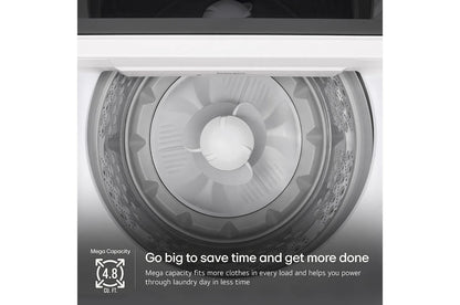 LG WT8205CW 4.8 Cu. Ft. MEGA Capacity Smart Top Load Washer With 4-way AGITA...