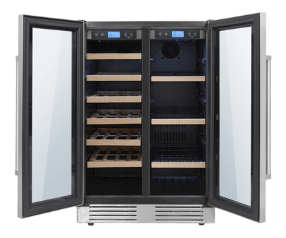 THOR KITCHEN TBC2401DI Thor Kitchen - 24 Inch Under Counter French Door Freestanding INDEP...