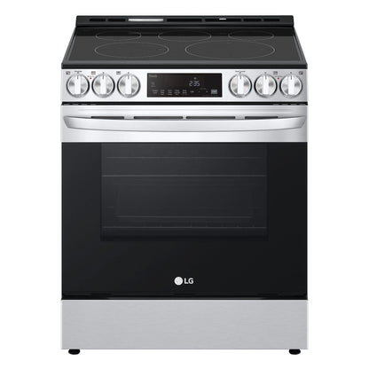 LG LSEL6333F 6.3 Cu Ft. Smart Wi-fi Enabled Fan Convection Electric Slide-in RAN...
