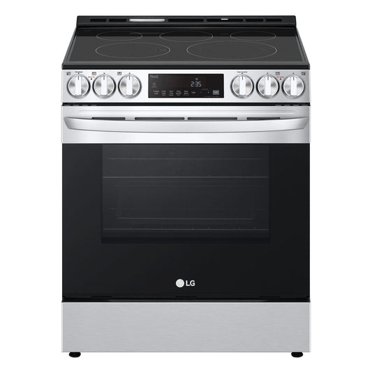 LG LSEL6333F 6.3 Cu Ft. Smart Wi-fi Enabled Fan Convection Electric Slide-in RAN...