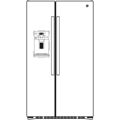 GE APPLIANCES GZS22DGJBB Ge 21.9 Cu. Ft. Counter-depth Side-by-side Refrigerator