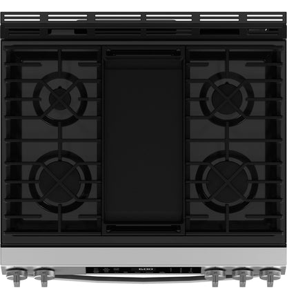 GE APPLIANCES GGS600AVFS Ge 30"" Slide-in Front-control Convection Gas Range With No PREHE...