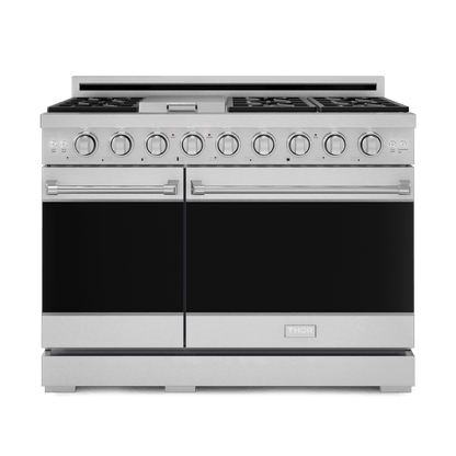 THOR KITCHEN RSG48ELP 48 Inch Professional Lp Range With Tilt Panel Touch Control In STAI...