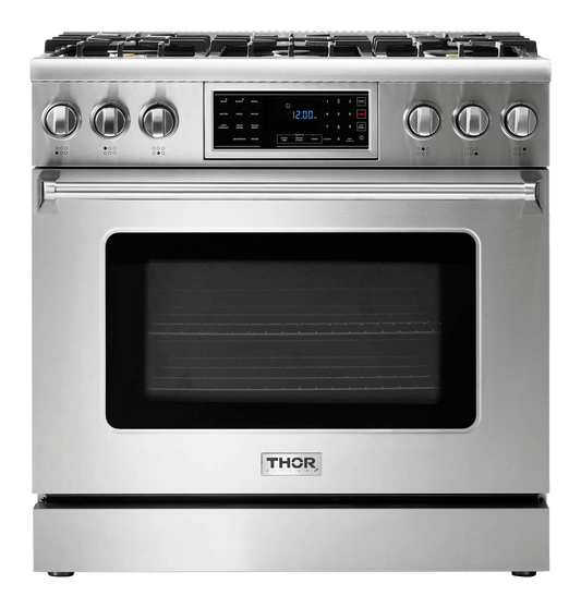 THOR KITCHEN TRG3601 Thor Kitchen 36 Inch Tilt Panel Gas Range