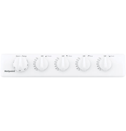 HOTPOINT RGAS200DMWW Hotpoint 20"" Front-control Free-standing Gas Range With Sealed B...