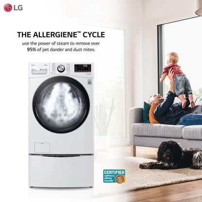 LG WM4200HWA 5.0 Cu. Ft. MEGA Capacity Smart Wi-fi Enabled Front Load Washer WIT...