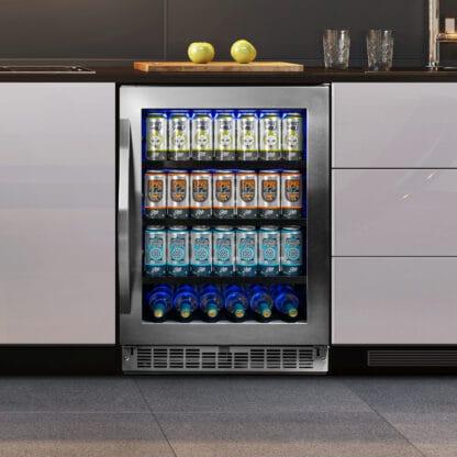 SILHOUETTE SSBC056D3BS Silhouette Prague 24"" Single Zone Beverage Center