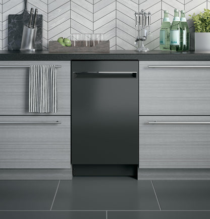 GE APPLIANCES PDT145SGLBB GE Profile 18"" Built-in Dishwasher