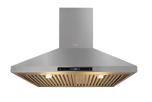 THOR KITCHEN HRH3007 30in Wall Mount Chimney Range Hood In Stainless Steel With LED LIGH...