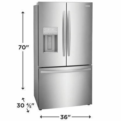 FRIGIDAIRE FRFC2323AS Frigidaire 22.6 Cu. Ft. Counter-depth French Door Refrigerator
