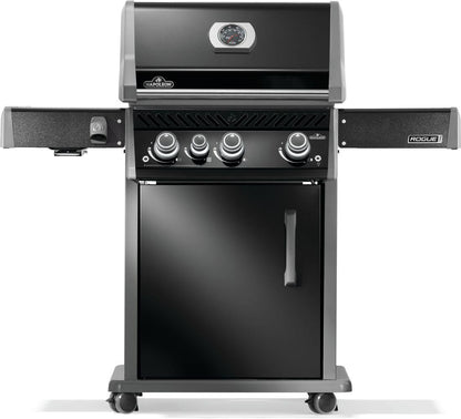 NAPOLEON BBQ RP425SIBNK2 Rogue Pro 425 Sib With Infrared Side Burner , Natural Gas, Black