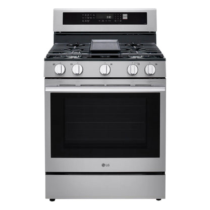LG LRGN6325X 6.3 Cu. Ft. Smart Wi-fi Enabled Probake Convection Gas Range WIT...