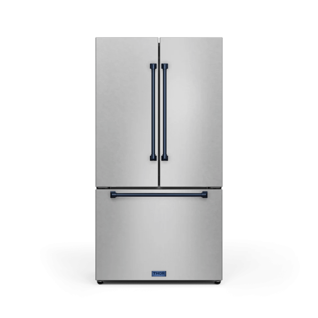 THOR KITCHEN RF3621CTD99BLU 36 Inch 20.3 Cu Ft French Door Counter Depth Refrigerator With Ice ...
