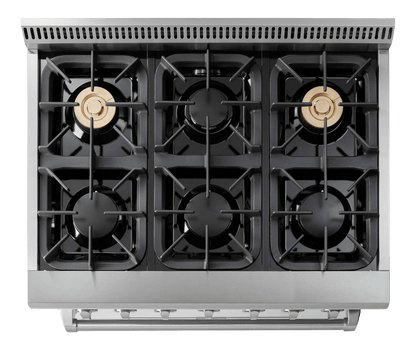 THOR KITCHEN HRD3606U Thor Kitchen Hrd3606u 36 Inch Dual Fuel Range