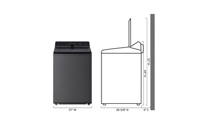 LG WT8200CL 5.0 Cu. Ft. MEGA Capacity Smart Top Load Washer With EASYUNLOAD...