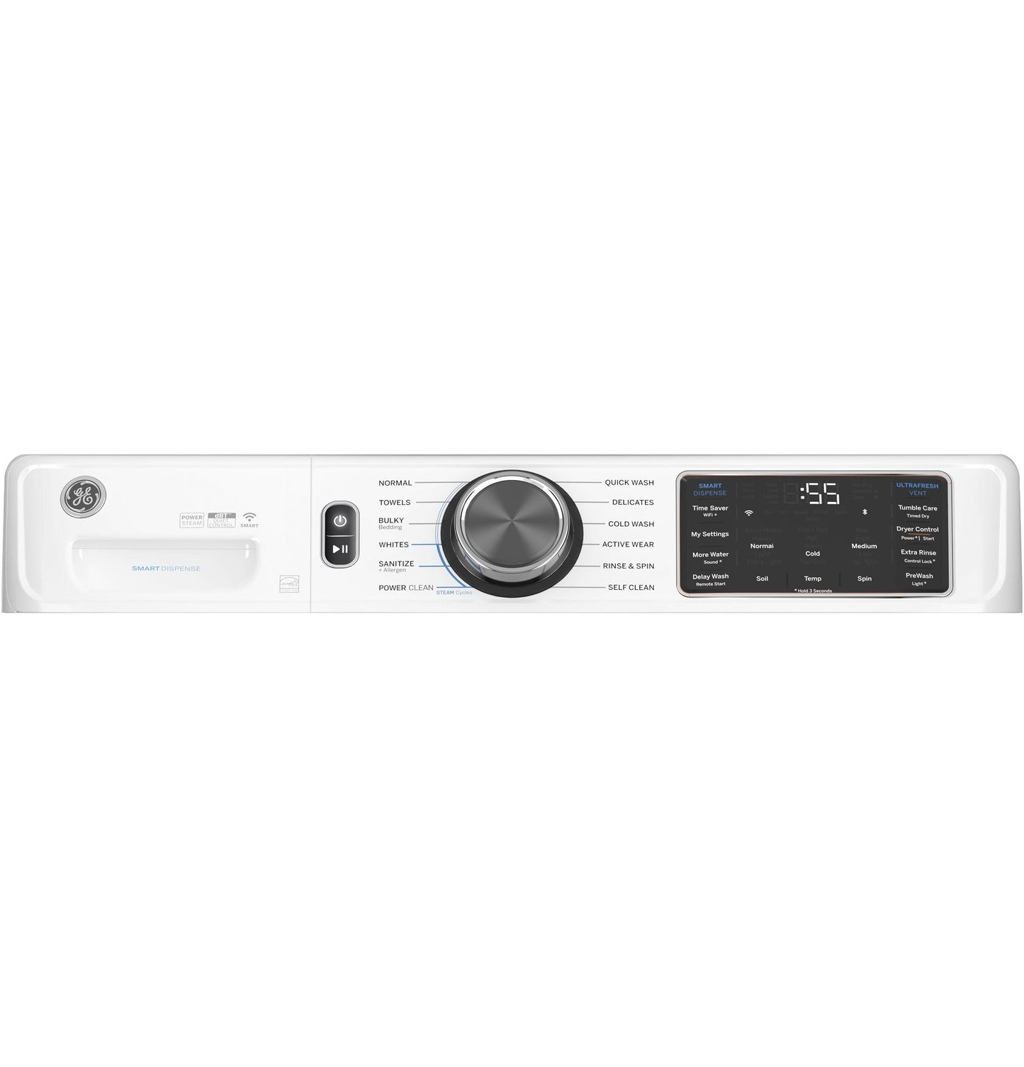 GE APPLIANCES GFW655SSVWW Ge 5.0 Cu. Ft. Capacity Smart Front Load Energy Star Steam WA...