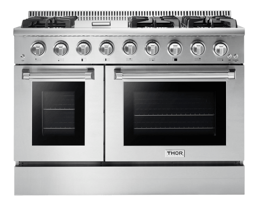 THOR KITCHEN HRG4808U Hrg4808u 48"" 6 Burner Stainless Steel Professional Gas Range