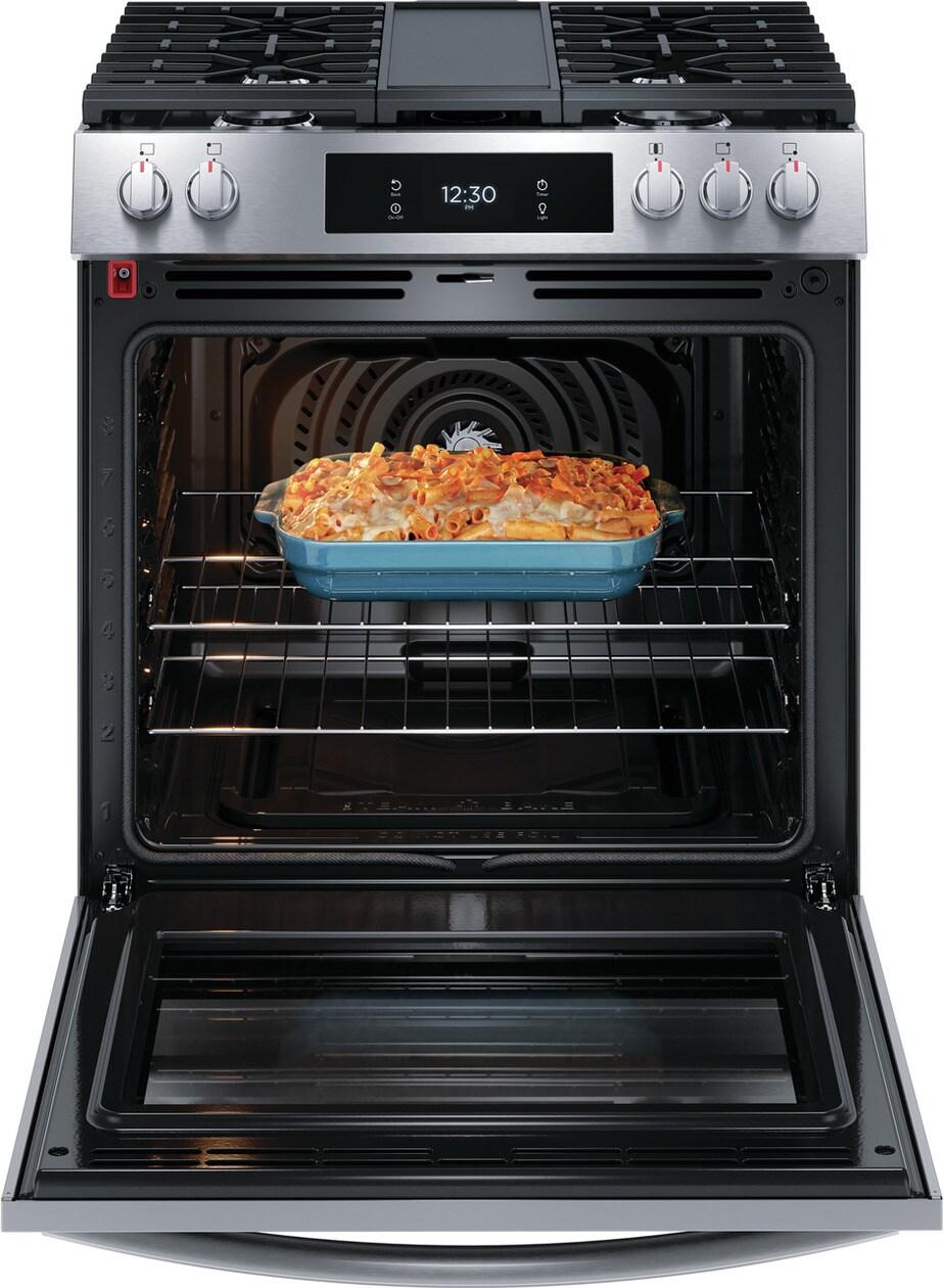 FRIGIDAIRE GCFG3060BF Frigidaire Gallery 30"" Front Control Gas Range With Total Convection