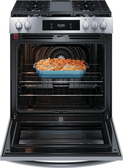 FRIGIDAIRE GCFG3060BF Frigidaire Gallery 30"" Front Control Gas Range With Total Convection