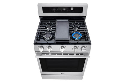 LG LRGN6325X 6.3 Cu. Ft. Smart Wi-fi Enabled Probake Convection Gas Range WIT...