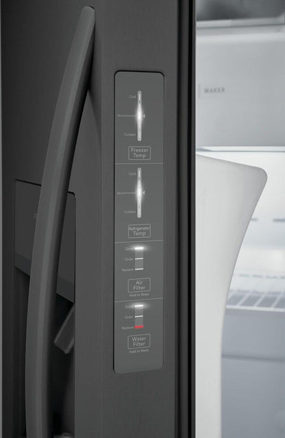 FRIGIDAIRE FRSS2623AD Frigidaire 25.6 Cu. Ft. 36'' Standard Depth Side By Side Refrigerator