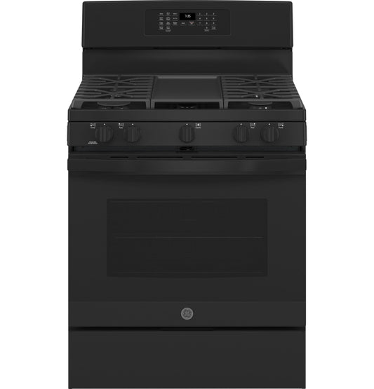 GE APPLIANCES JGB735DPBB Ge 30"" Free-standing Gas Convection Range With Air Fry