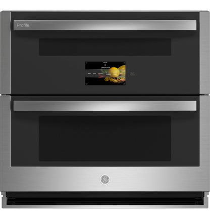 GE APPLIANCES PTS9200SNSS GE Profile 30"" Smart Built-in Twin Flex Convection Wall Oven