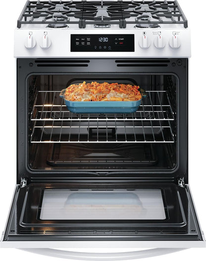 FRIGIDAIRE FCFG3062AW Frigidaire 30"" Front Control Gas Range With Quick Boil