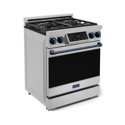 THOR KITCHEN RSG30BLU 30 Inch Professional Gas Range With Tilt Panel Touch Control In STA...
