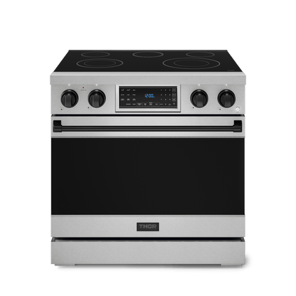 THOR KITCHEN RSE36BLK 36 Inch Professional Electric Range With Tilt Panel Touch Control I...