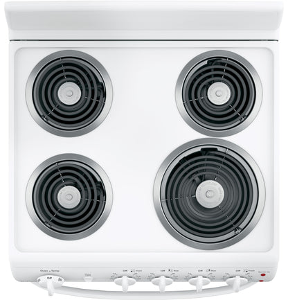 HOTPOINT RAS240DMWW Hotpoint 24"" Electric Free-standing Front-control Range