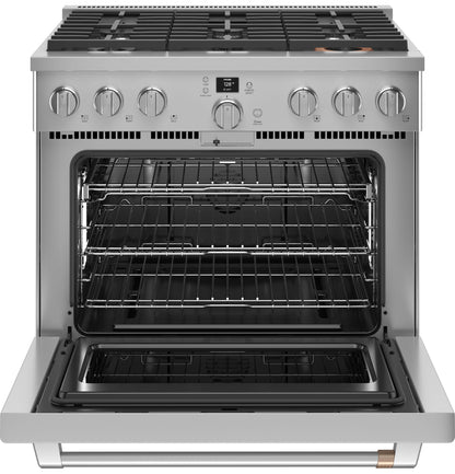 CAFE CGY366P2TS1 Cafe 36"" Smart All-gas Commercial-style Range With 6 Burners ...