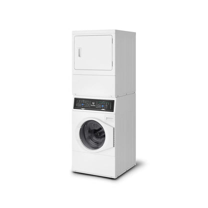 SPEED QUEEN SF7007WE Sf7 Stacked White Washer - Electric Dryer With Pet Plus | Sanitize ...