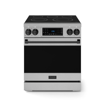 THOR KITCHEN RSE30BLK 30 Inch Professional Electric Range With Tilt Panel Touch Control I...