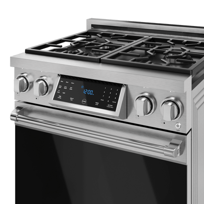 THOR KITCHEN RSG30 30 Inch Professional Gas Range With Tilt Panel Touch Control In STA...
