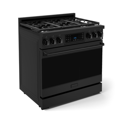 THOR KITCHEN RSG36BLP 36 Inch Professional Lp Range With Tilt Panel Touch Control In BLAC...