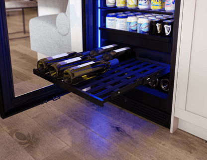 ZEPHYR PRB24F01BPG Zephyr 24"" Full Size Panel Ready Single Zone Beverage Cooler
