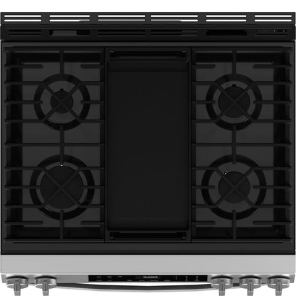 GE APPLIANCES GGS500PVSS Ge 30"" Slide-in Front-control Gas Range With Crisp Mode