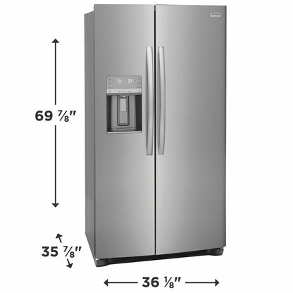 FRIGIDAIRE GRSS2652AF Frigidaire Gallery 25.6 Cu. Ft. 36'' Standard Depth Side By Side RE...