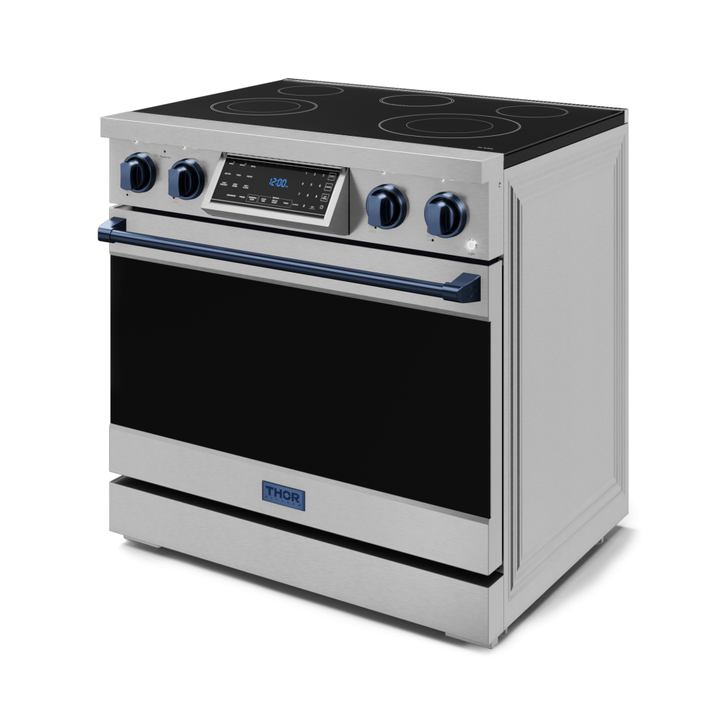 THOR KITCHEN RSE36BLU 36 Inch Professional Electric Range With Tilt Panel Touch Control I...