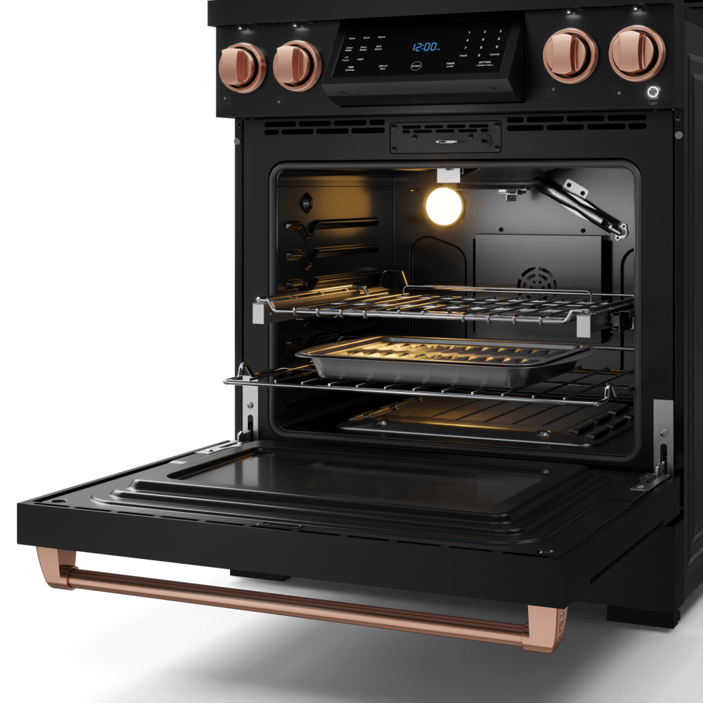 THOR KITCHEN RSG30BRSG 30 Inch Professional Gas Range With Tilt Panel Touch Control In BLA...