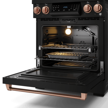 THOR KITCHEN RSG30BRSG 30 Inch Professional Gas Range With Tilt Panel Touch Control In BLA...