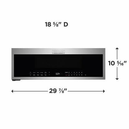FRIGIDAIRE GMOS1266AF Frigidaire Gallery 1.2 Cu. Ft. Low-profile Over-the-range Microwave
