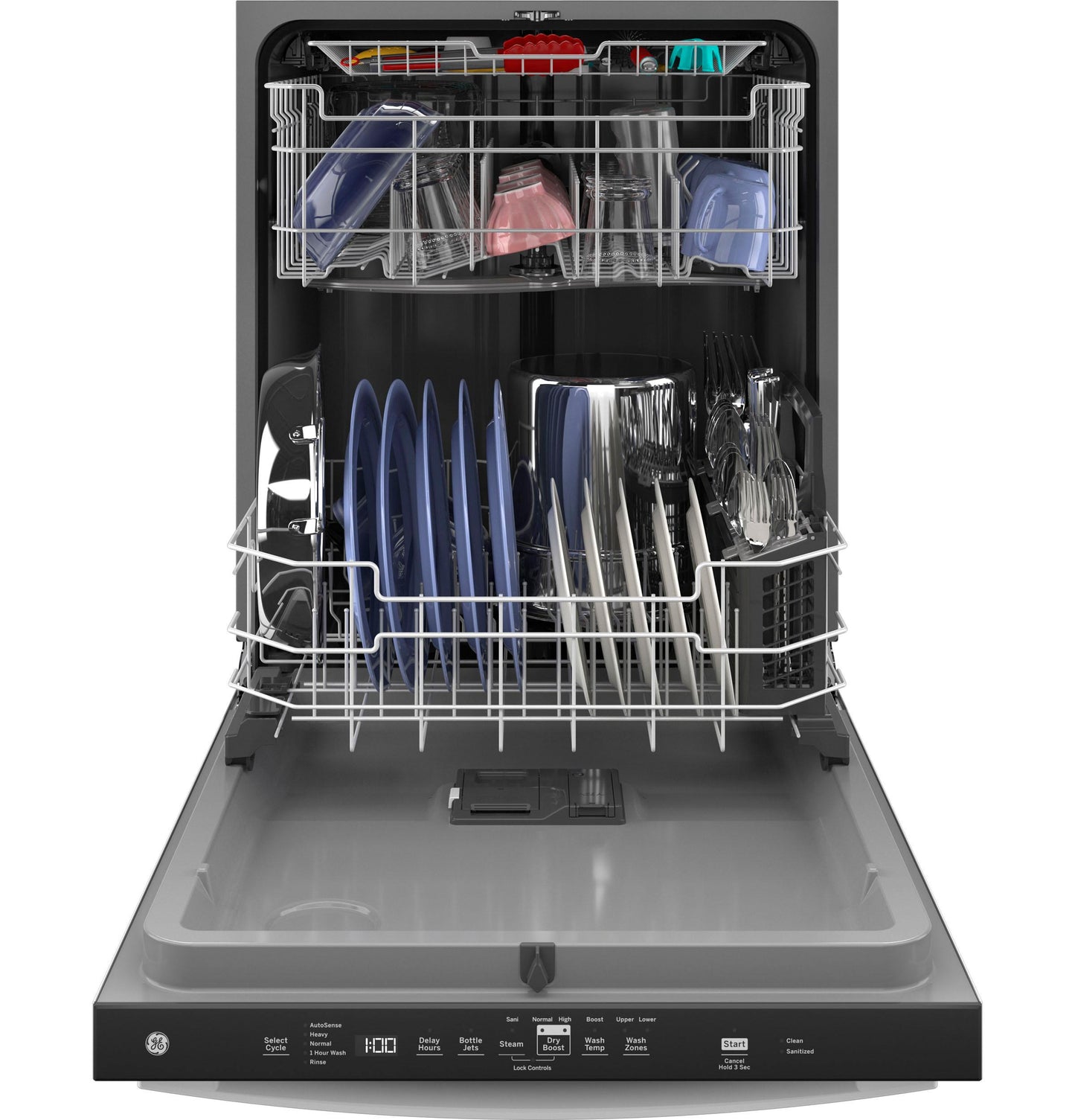 GE APPLIANCES GDT630PGRWW Ge Top Control With Plastic Interior Dishwasher With Sanitize CY...