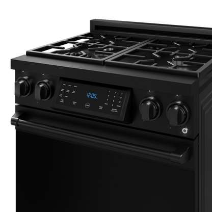 THOR KITCHEN RSG30BLP 30 Inch Professional Lp Range With Tilt Panel Touch Control In BLAC...